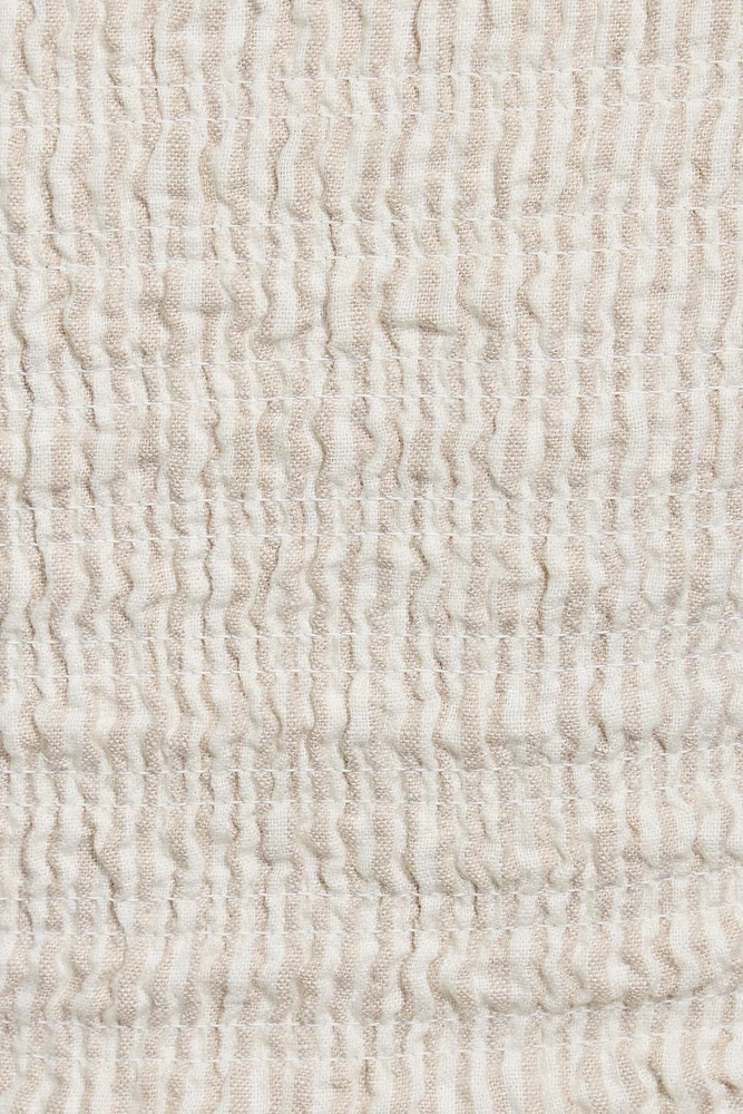 Linen Smocked Tube Top
