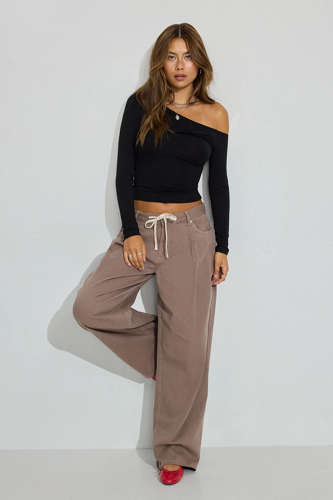 Pantalon ample à taille basse Kenzie