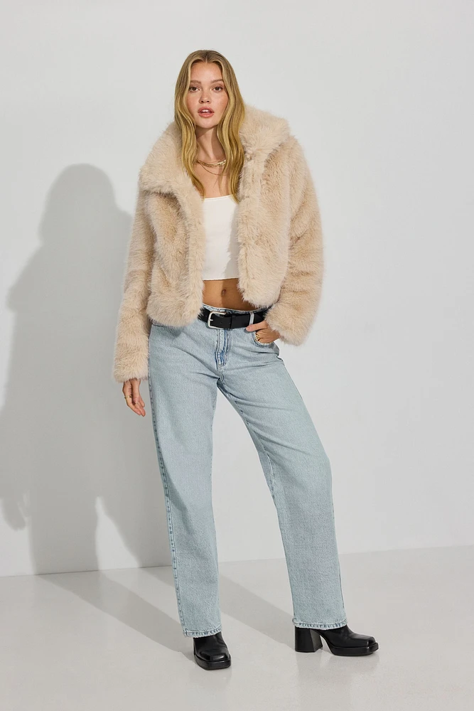 Short Faux Fur Coat