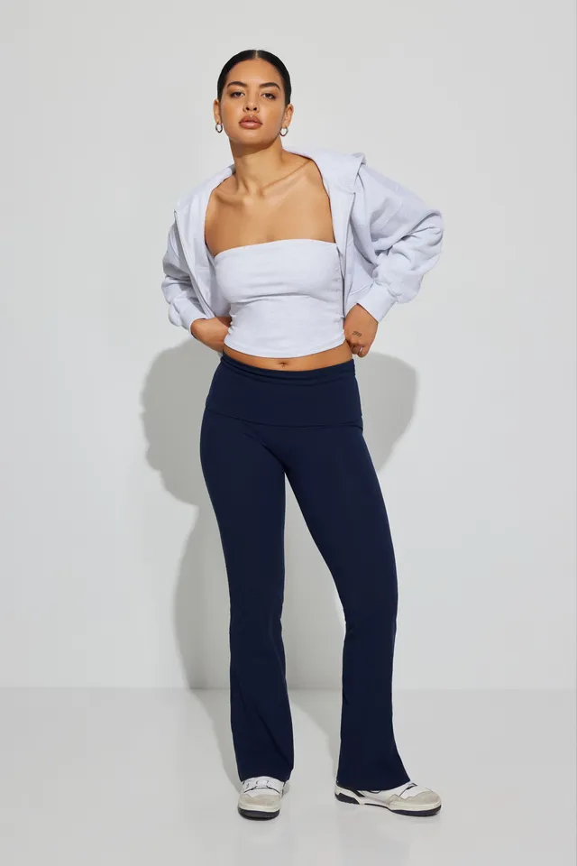 Fold Over Bootcut Legging