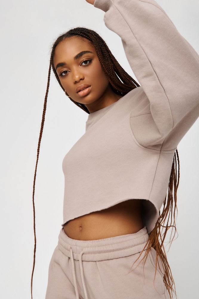 Garage Raw-Edge Cropped Sweatshirt | Coquitlam Centre