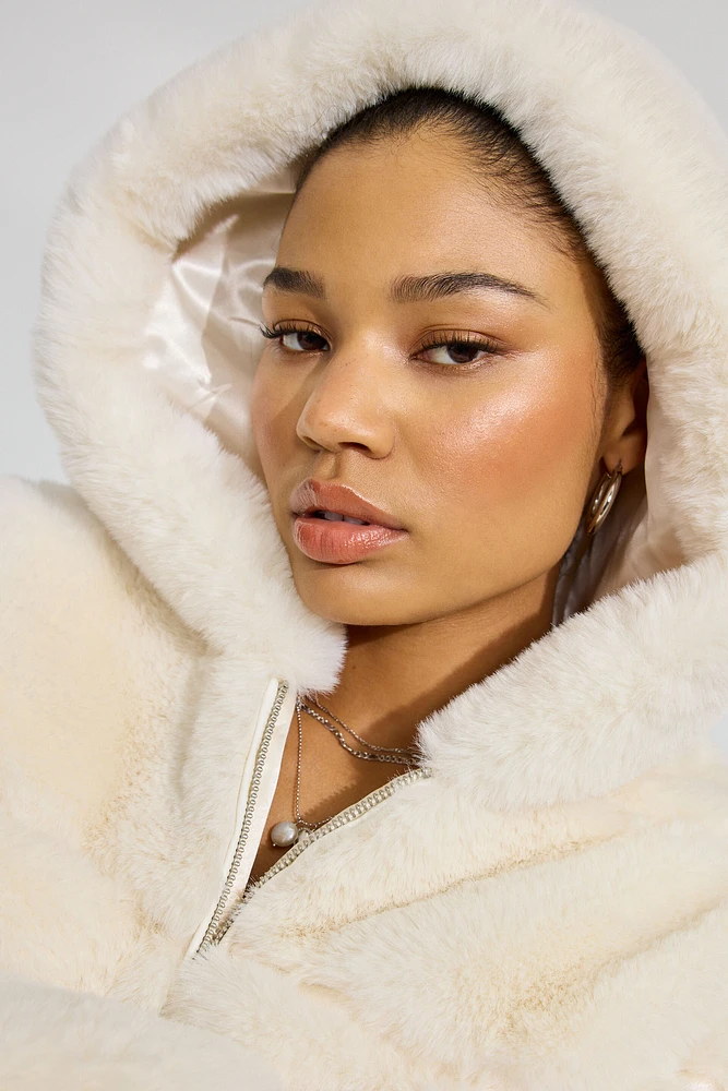 Faux-Fur Puffer Jacket