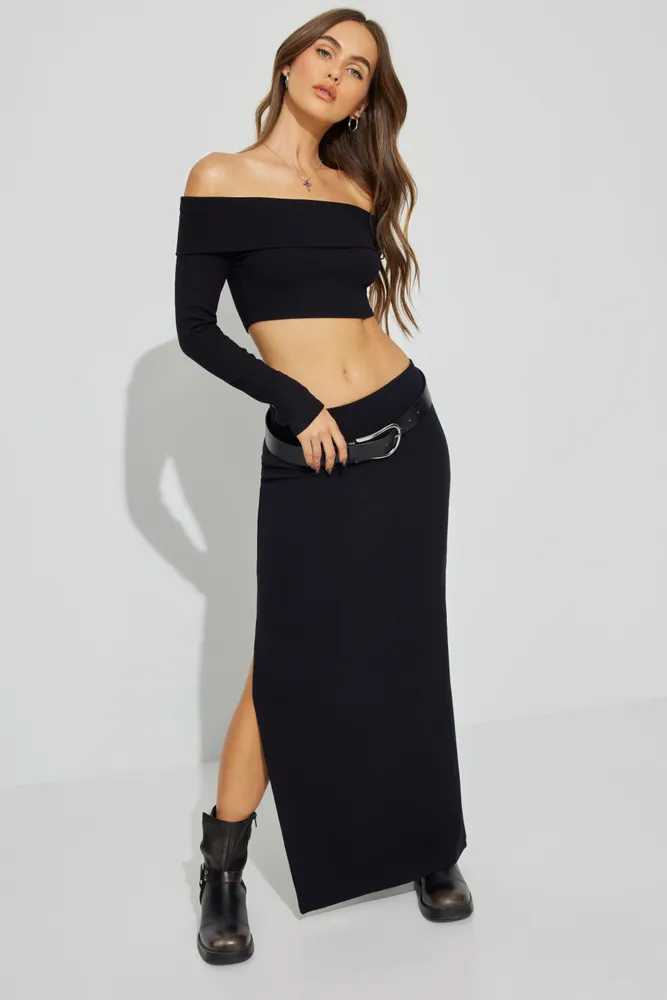 Kayla Foldover Off Shoulder Top