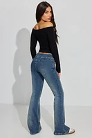 Low Rise Flare Jeans