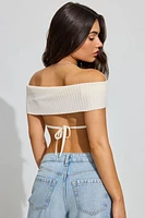 Off Shoulder Open Back Top