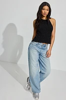 Smocked Boatneck Cami Top