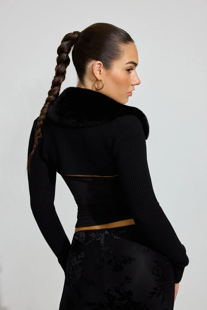 Faux Fur Shrug