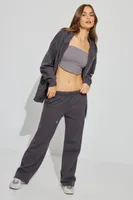 Straight Leg Panel Sweatpants