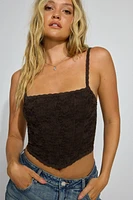 Haut bustier en dentelle