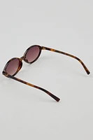 Lunettes de soleil ovales minces