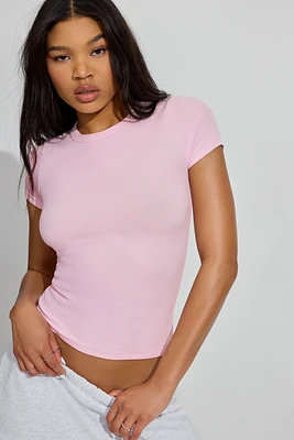 Rylee Ribbed Crewneck T Shirt