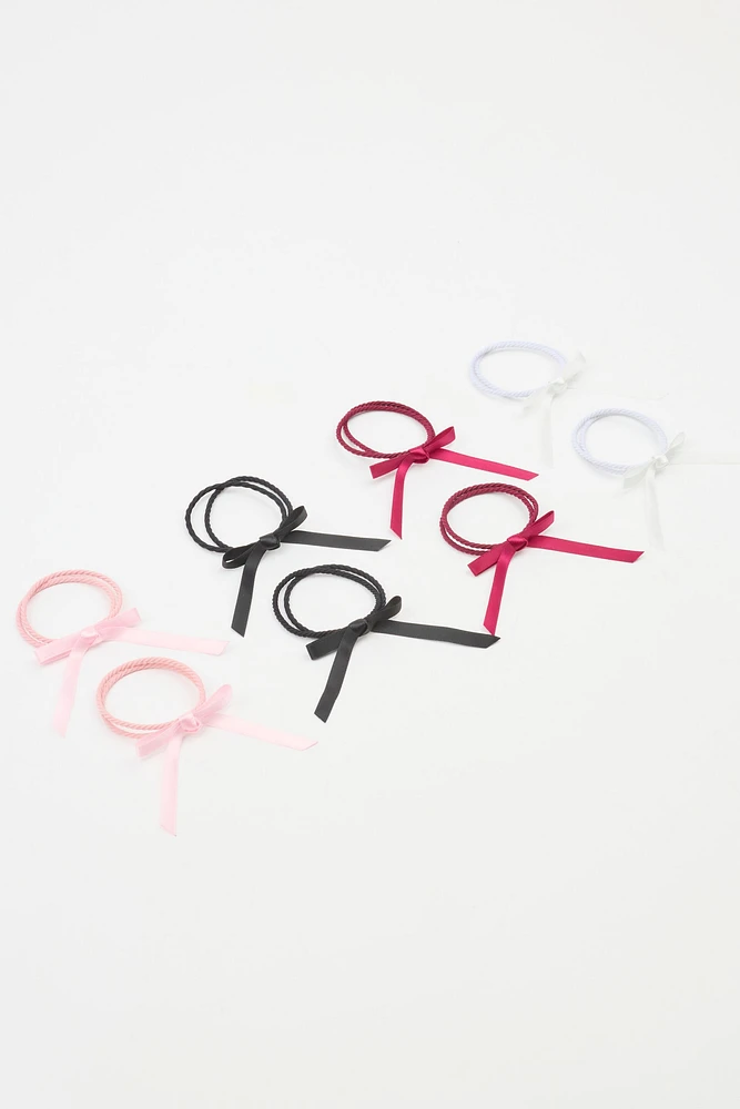 Pack of 8 Mini Bow Elastics