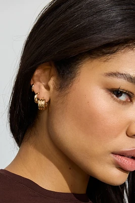 8 Pack Clean Metal Party Earrings