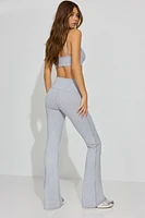 Legging à jambe évasée en coton doux