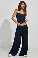 Pantalon ample en lin