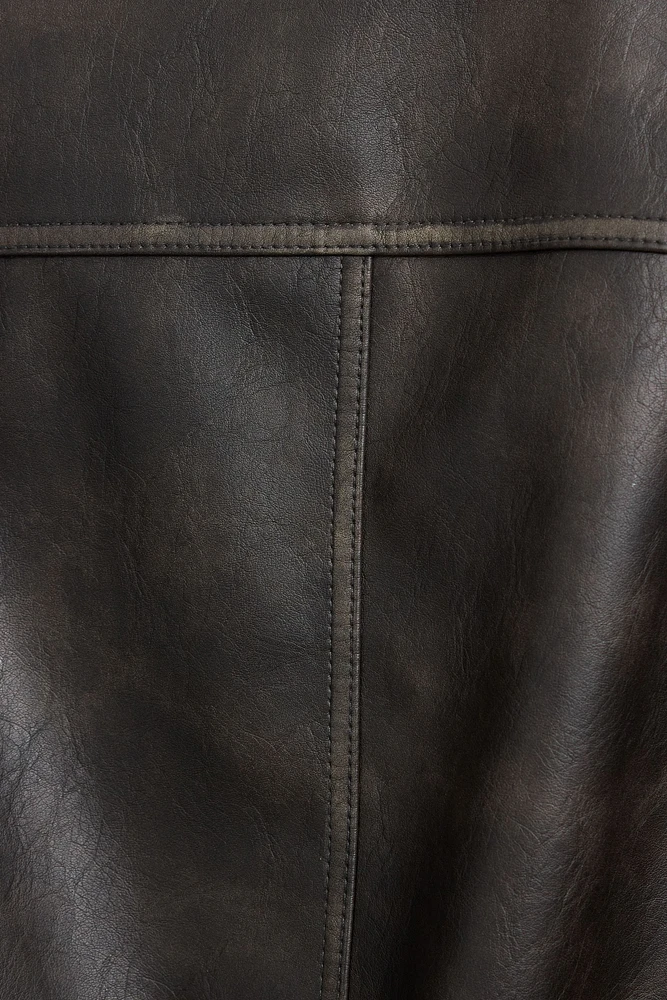 Vintage Faux Leather Jacket