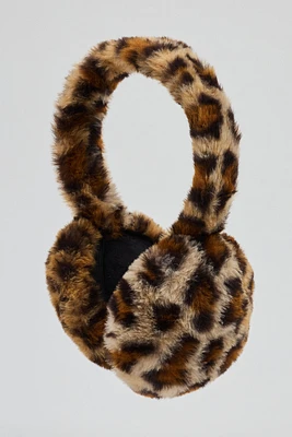 Allover Faux-Fur Leopard Earmuffs