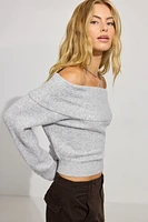 Cozy Loose Off Shoulder Sweater