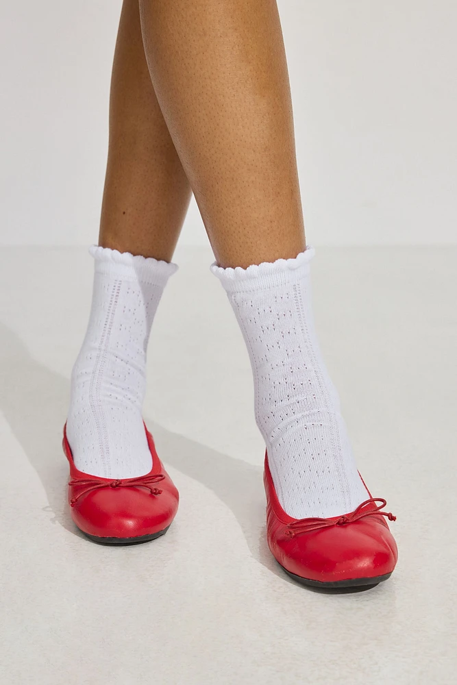 Pointelle Socks