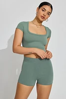 High Rise Booty Short