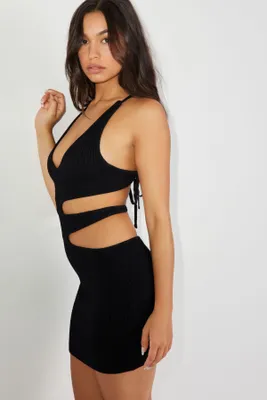 Cut Out Bodycon Sweater Dress