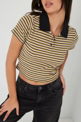 LEVI'S Jenni Cropped Polo Top