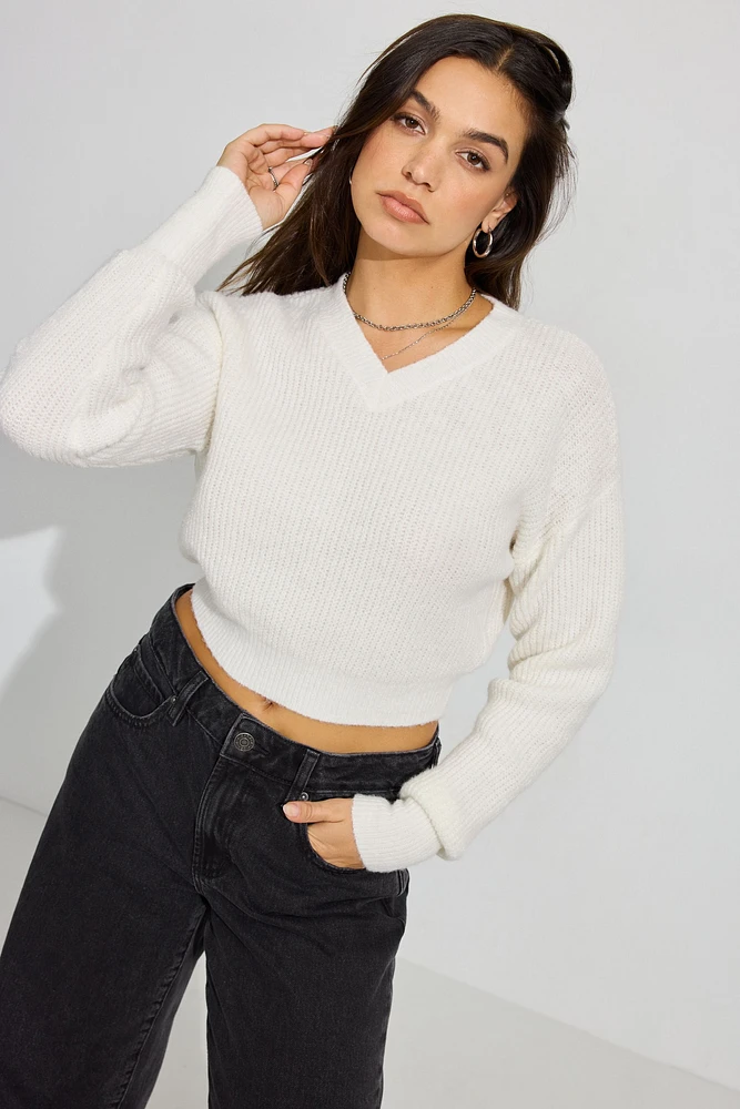 Cozy V Neck Sweater