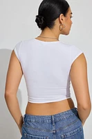 Portia Square Neckline Tee