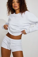 Sweatshirt emblématique à col rond en SoftTerry