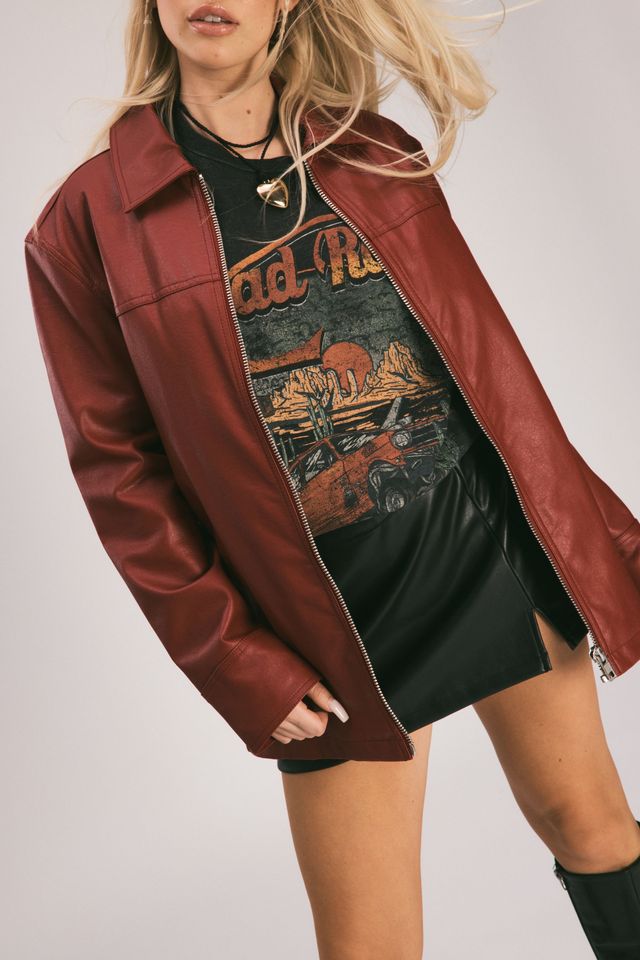 That's Hot Faux Leather Skort
