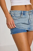 Denim Micro Skort