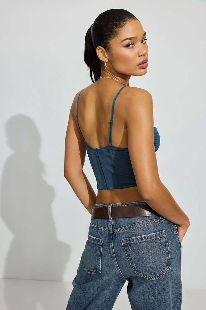 Sabrina Peek-A-Boo Bustier Top