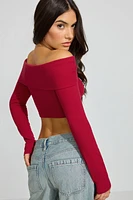 Kayla Foldover Off Shoulder Top