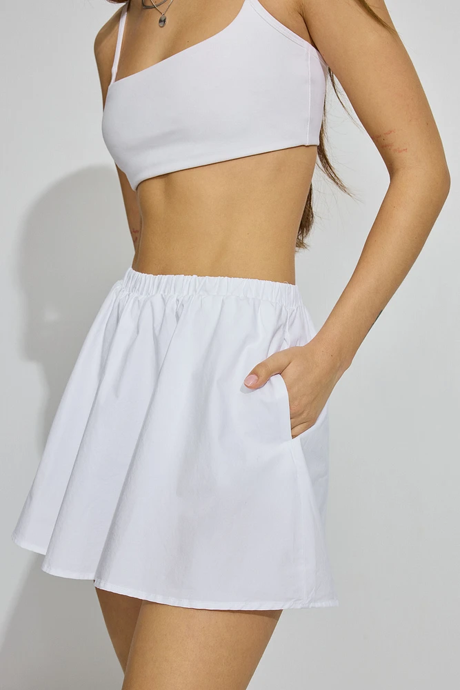 Peyton Poplin Skort