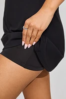 Sleek Plunge A-Line Dress