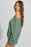 SoftTerry Off Shoulder Sweatshirt