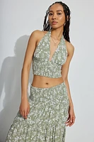 Ayla Smocked Halter Top