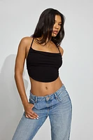 Cowl Strappy Back Top