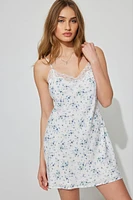 Lace Trim Slip Dress