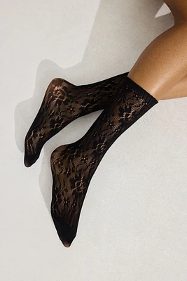 Pack of 2 Lacy Knee High Socks