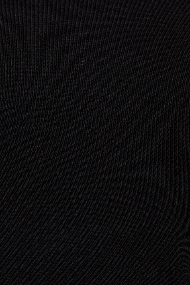Crew Neck Open Back Short Sleeve Top