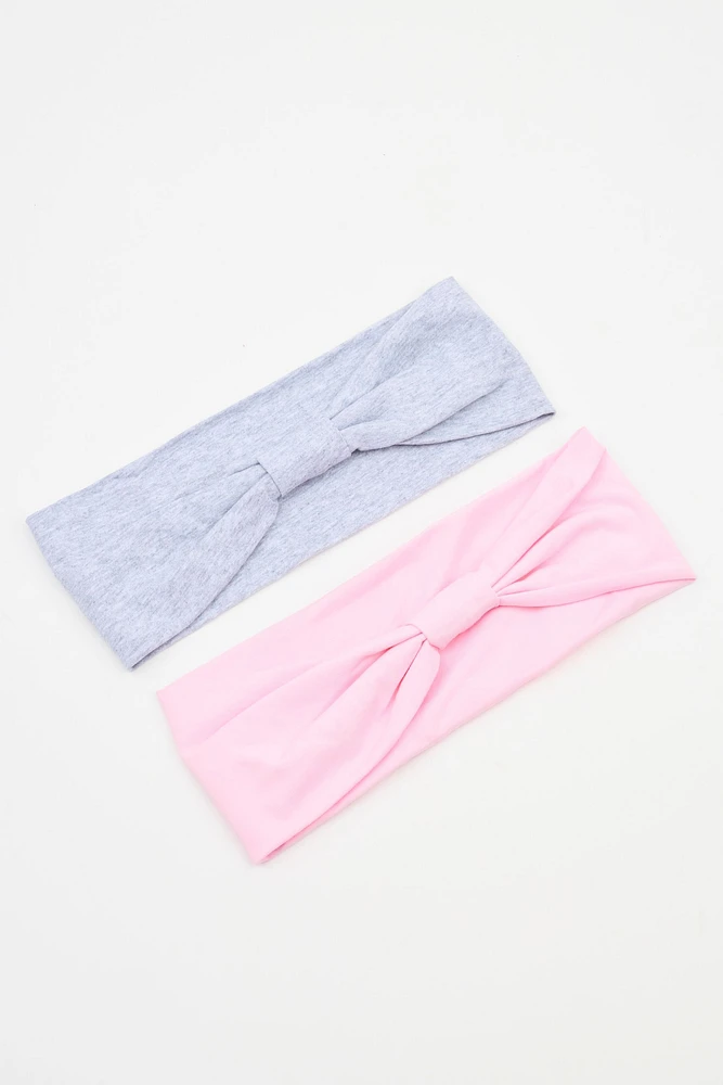 Set of 2 Wide Stretchy Headbands