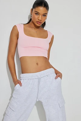 Square Neck Seamless Tee