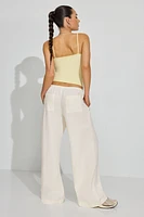 Millie Linen Pull-On Pants