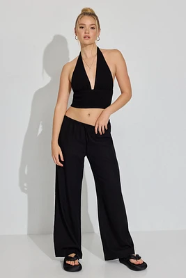 Millie Linen Pull-On Pants