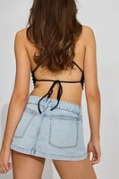 A-Line Denim Skort