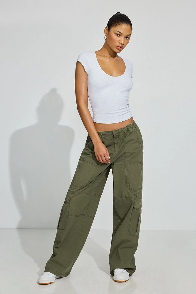 Poplin Extreme Baggy Cargo Pants