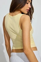 Scoop Neck Ribbed Tank Top