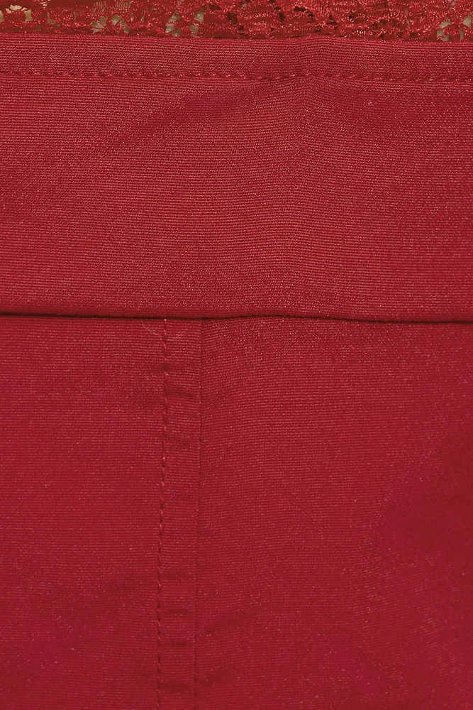 Camisole ouverte avec bordure en dentelle