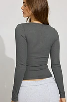 Tara V-Neck Long Sleeve Top